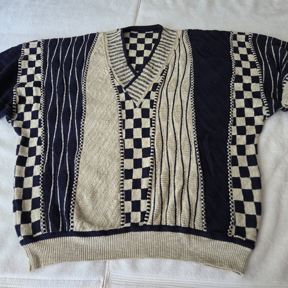 Rare Carlo Colucci Mens Knit Sweater Size XL (52)